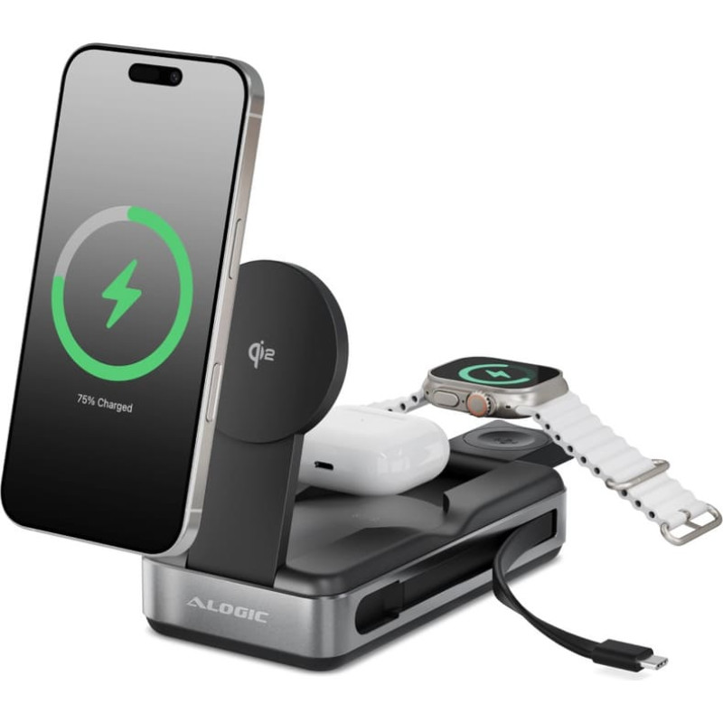 Alogic Roam 21000 mAh Bezvadu lādē&scaron;ana Melns