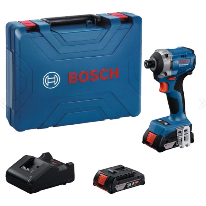 Bosch ZAKRĘTARKA UDAR. GDR 18V-215 2x2,0Ah 215Nm WALIZKA