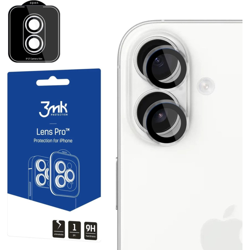 3MK Ochrona na obiektyw aparatu 3MK Lens     Protection Pro do Apple iPhone 17 przezroczysty