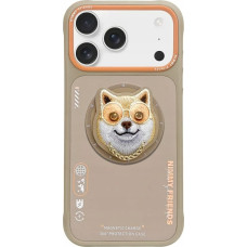 Nimmy Etui Nimmy Glasses Cool Dog MagSafe do iPhone 17 Pro Max beżowy