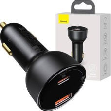 Baseus Car charger Baseus Superme, USB, USB-C, 100W (black)