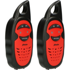 Alecto Walkie Talkie 2er Set für Kinder, 3 km Reichw., Schwarz/Ro