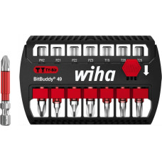 Wiha BitBuddy TY-Bits 49mm, 7-piece black/red, PH / PZ / TX
