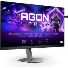AOC G2 AG276FK monitori 68,6 cm (27") 1920 x 1080 pikseļi Full HD LED Melns, Pelēks