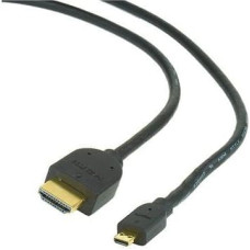 Gembird CABLE HDMI-MICRO HDMI 3M V.2.0/BLK CC-HDMID-10 GEMBIRD