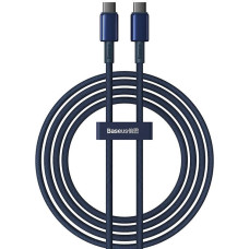 Baseus Cable USB-C do USB-C Baseus Tungsten Gold, 100W, 2m (niebieski)