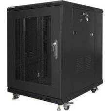 Lanberg | Rack cabinet 19" free-standing 15U/600x800 (flat pack) with mesh door | FF01-6815-23B | Black