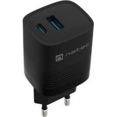 Natec Ładowarka Natec Ribera GAN 1x USB-A 1x USB-C 30W (NUC-2141)