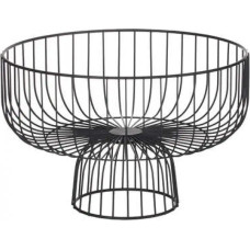 Secret De Gourmet Kosz na owoce z podstawą, metal, 28 cm, czarny