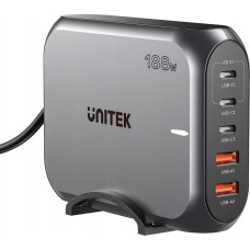 Unitek Szybka ładowarka sieciowa 2xUSB-A 3xUSB-C GAN 188W