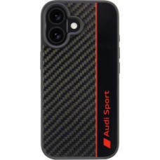 Audi Audi Carbon Fiber Stripe iPhone 16 6.1" czarny/black hardcase AUS-TPUPCIP16-R8/D1-BK