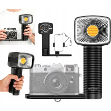 Lensgo Ręczna Lampa Led 40w Cob Retro Do Foto Video Cri96 Uchwyt Na Telefon Aparat / 40shc