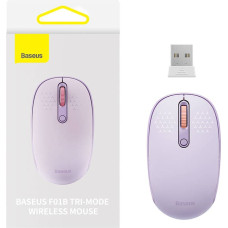 Baseus Wireless mouse Baseus F01B Tri-mode 2.4G BT 5.0 1600 DPI (purple)