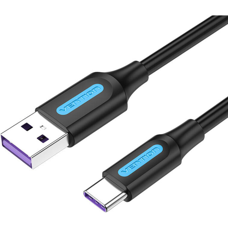 Vention USB 2.0 A to USB-C Cable Vention CORBD 5A 0.5m Black Type PVC