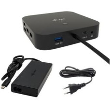 I-Tec Docking Station USB-C HDMI Dual DP Docking Station Power Delivery 100 W + i-tec Universal Charger 100 W