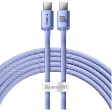 Baseus Crystal Shine cable USB-C to USB-C, 100W, 2m (purple)