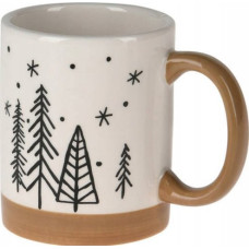 Home Styling Collection Zimowy kubek z uchem z motywem choinek, 250 ml