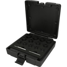 Ks Tools Spirālmuciņu komplekts 1/4´´+1/2´´, 15 gab., KS Tools