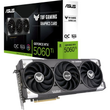 Asus GeForce RTX 5060 Ti TUF GAMING OC 16GB, graphics card DLSS 4, 3x DisplayPort, 1x HDMI 2.1