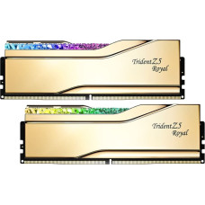 G.skill DDR5 - 64GB - 6000 - CL - 28, Single gold memory, F5-6000J2836G32GX2-TR5G, Trident Z5 Royal, INTEL XMP