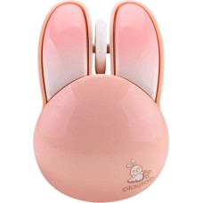 Mofii Wireless Mouse + Bluetooth Rabbit M6DM Oil Painting (White-Pink)