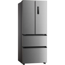Midea Refrigerator | MERF402FIE02 | Energy efficiency class E | Free standing | Combi | Height 178 cm | No Frost system | Fridge net capacity 244 L | Freezer net capacity 147 L | Display | 41 dB | Stainless steel