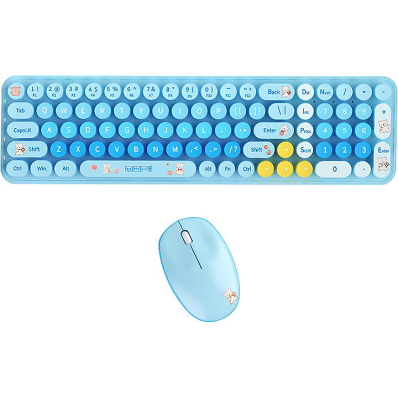 Mofii MOFI Baby Bear Wireless Keyboard + Mouse Set (blue)