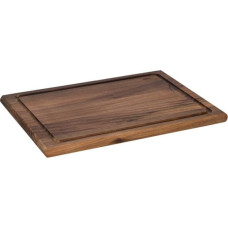 Gefu ENNO Schneidebrett mittel mit Saftrille, Walnussholz