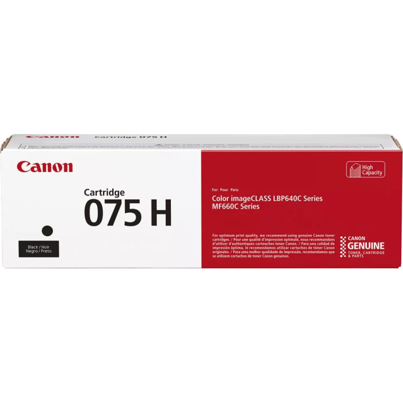 Canon 075 H tonera kārtridžs 1 pcs Oriģināls Melns