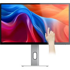 Alogic 27C5KPDT monitori 68,6 cm (27") 5120 x 2880 pikseļi 5K Ultra HD LED Skārienjūtīgais ekrāns Vairāklietotāju Melns, Sudrabs