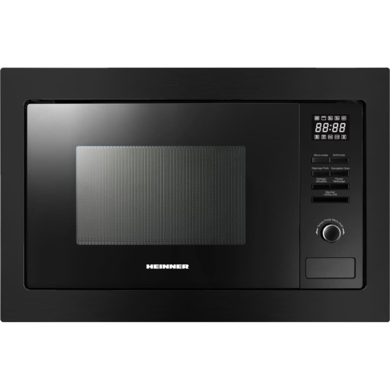 Iebūvējama mikroviļņu krāsns 800W, 20L HMW-MDBI25GDBK HEINNER