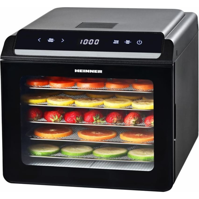 Augļu un dārzeņu žāvētājs 500-600W HFD-KD600BK HEINNER
