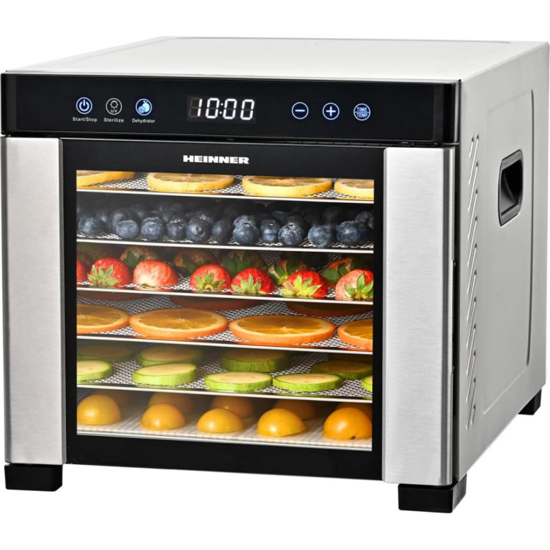 Augļu un dārzeņu žāvētājs 550-650W, 23.6L HFD-KD600SS HEINNER