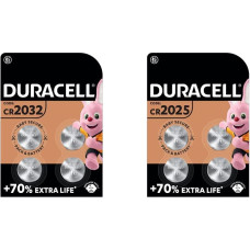Duracell CR2032 lithium button cell 3V battery (4 pieces, CR2032)