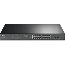 Tp-Link TL-SG1218MPE Vadīts L2 Gigabit Ethernet (10/100/1000) Power over Ethernet (PoE) 1U Melns