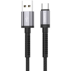 Foneng X83 USB to USB-C cable, 2.1A, 1m (black)