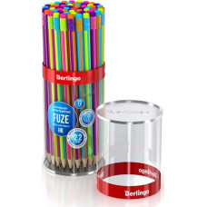 Berlingo Berlingo, Ołówek Fuze, color, 72szt, z gumką