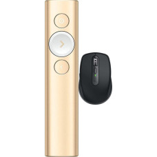 Logitech Spotlight Presentation Remote Złoty (910-004862) + MX Anywhere 3S Graphite (910-006929)