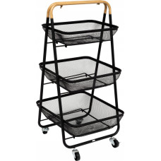 5Five Wózek kuchenny na kółkach MAYAJ 3 kosze