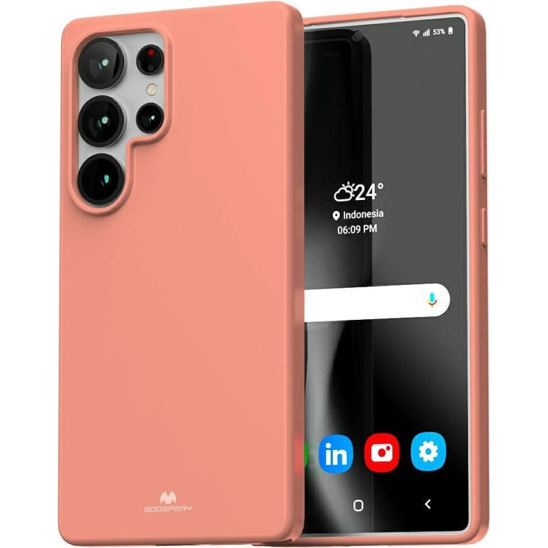 Mercury Goospery Mercury Soft Sam S25 Ultra S938          r&oacute;żowy/pink