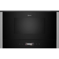 Neff NL4WR21N1 N 70, microwave black/stainless steel, door hinge left
