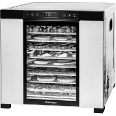 Rommelsbacher Dehydrator DA 1050 stainless steel/black, 1,100 watts, drying area 39.4 cm x 38 cm per level
