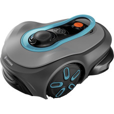 Gardena robotic lawnmower smart SILENO free 1,200m2 set (grey/turquoise, Li-ion battery, with smart gateway, LONA technology)