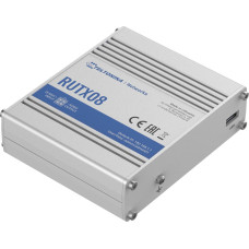 Teltonika Industrial Router | RUTX08 | No Wi-Fi | 10/100/1000 Mbit/s | Ethernet LAN (RJ-45) ports 4 | Mesh Support No | MU-MiMO No | No mobile broadband | 1 | 24 month(s)