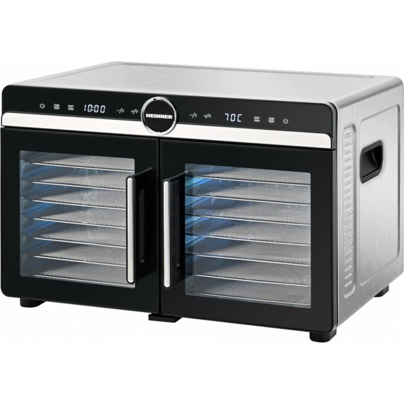 Augļu un dārzeņu žāvētājs 1200-1400W HFD-KDDB1400BKSS HEINNER