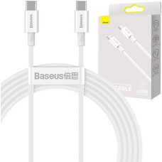 Baseus Superior Series Cable USB-C to USB-C, 100W, 2m (white)