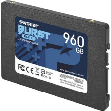 Patriot SSD|PATRIOT|Burst Elite|960GB|SATA 3.0|3D NAND|Write speed 320 MBytes/sec|Read speed 450 MBytes/sec|2,5