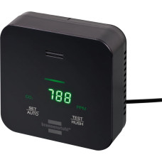 Brennenstuhl CO2 measuring device C2M L 4050, CO2 measuring device (black, CO2 traffic light and acoustic alarm)