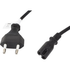 Lanberg Power cable Lanberg radio CEE 7/16 - IEC 320 C7, 1.8m, black (CA-C7CA-11CC-0018-BK)