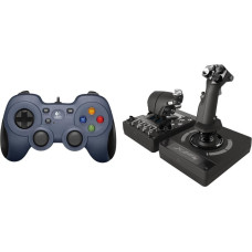 Logitech Pad Logitech F310 (940-000135) + G X56 Hotas (945-000059)